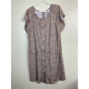 Kindred Bravely Taupe Floral Midi Dress